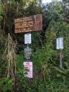 Trailhead and signs