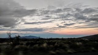 Along the drive to the trailhead before sunrise