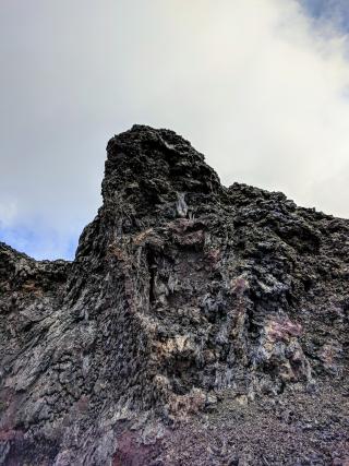 The screaming lava face