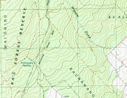 Topo map of area
