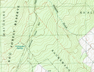 Topo map of area