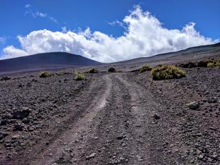 Ascending into the moonscape